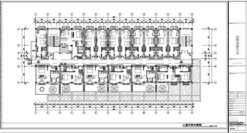 杭州精品酒店室內(nèi)裝飾工程深化設(shè)計(jì)二層平面布置圖
