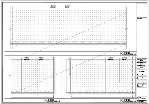 商場深化設(shè)計施工圖負(fù)一層立面圖04-05