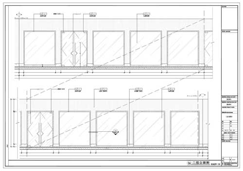 商場(chǎng)深化設(shè)計(jì)施工圖二層立面圖06