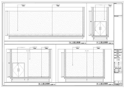 商場(chǎng)深化設(shè)計(jì)施工圖二層立面圖36-39