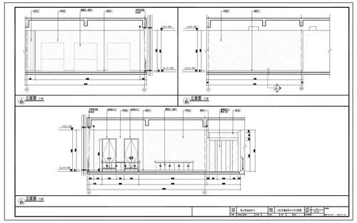 青少年活動中心深化設(shè)計施工圖二層C區(qū)童玩區(qū)4/5/6立面圖