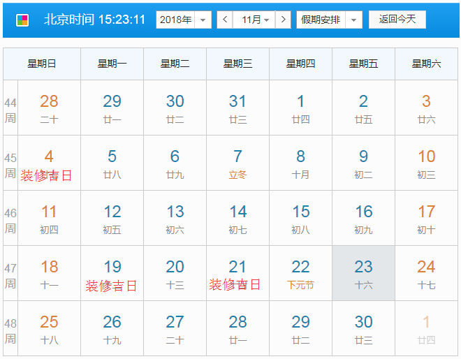 2019年四月裝修開工吉日示意圖